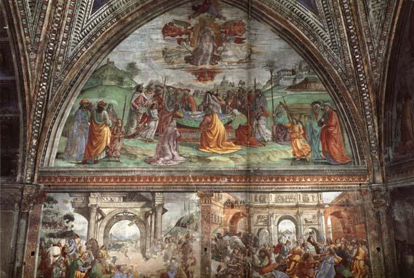 Domenicho Ghirlandaio Tod und Himmelfahrt Marias oil painting image